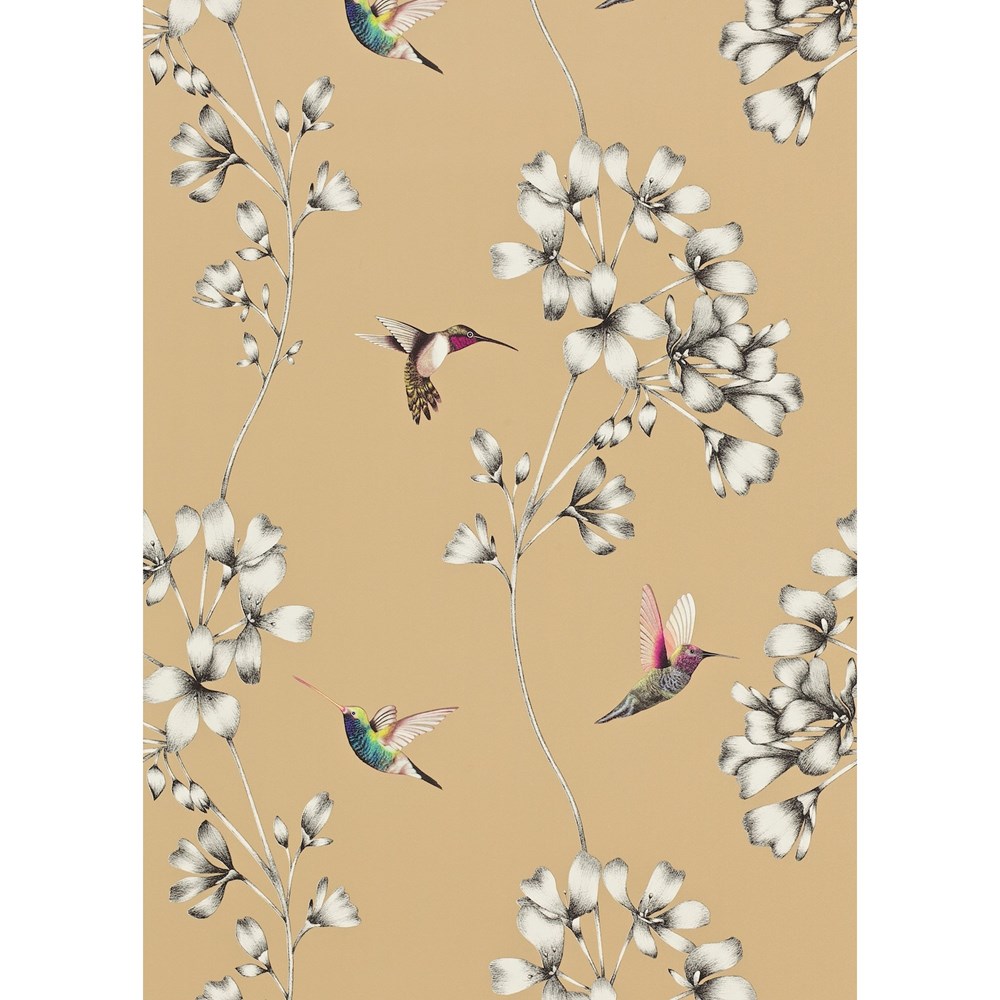 Amazilia Floral 111063 Wallpaper by Harlequin in Bronze Brown 